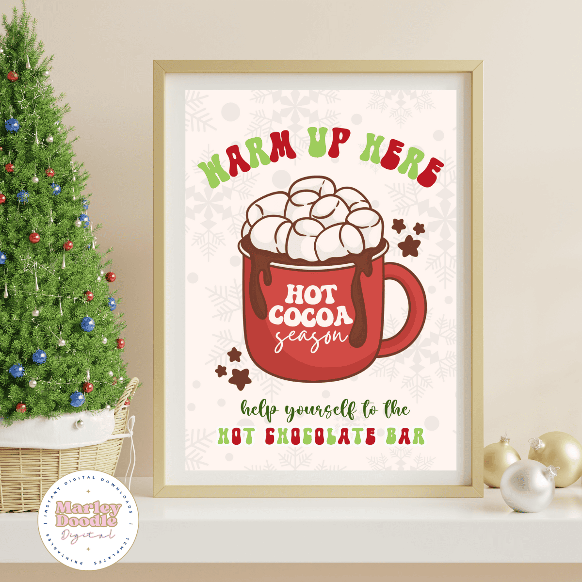 Hot Chocolate Bar Printables, Labels, &amp; Checklist - Marley Doodle Digital