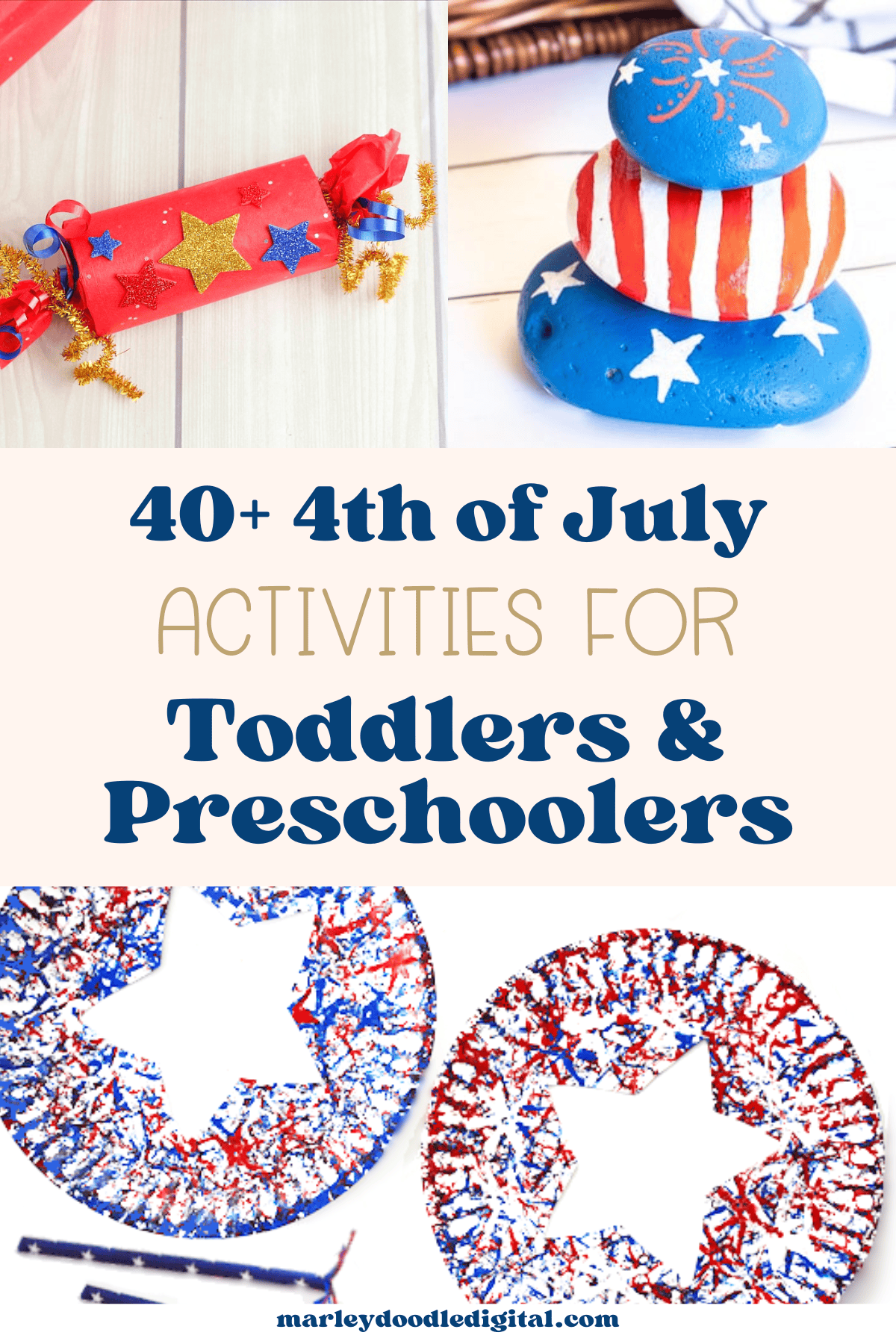 Fun and easy 4th of July toddler activities.