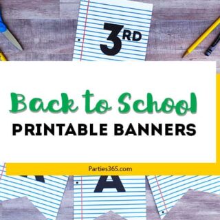 Image for Back to School Printable Party Banners
