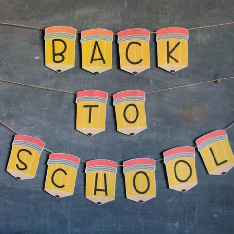 Image for Back to School Banner Printables