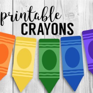 Image for Free Printable Back to School Banner Crayons