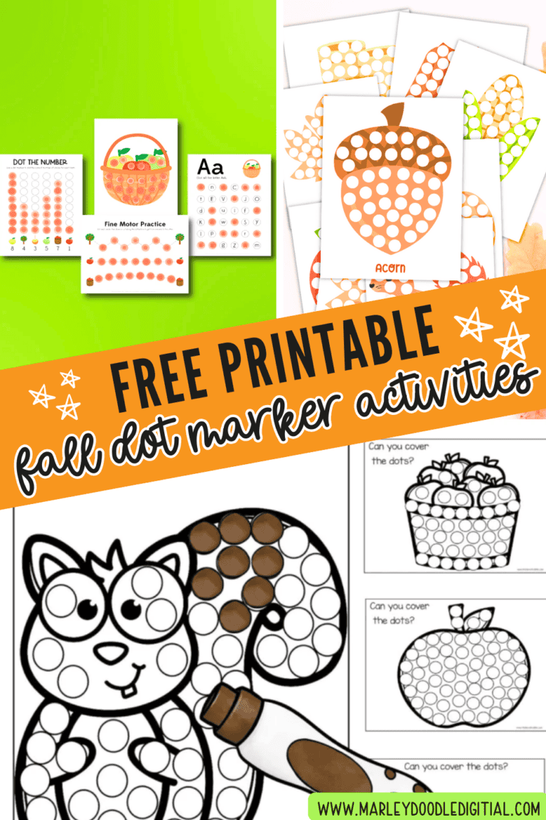 37+ Free Fall Printables for Kids(Worksheets,Crafts + More!) - Marley ...