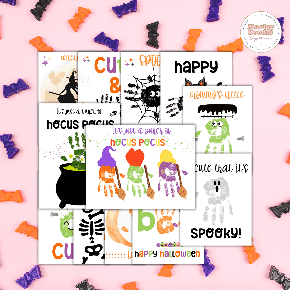 12 Easy Cute and Free Halloween Handprint Art Crafts