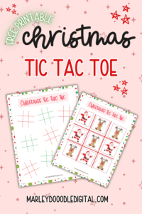Free Printable Kids Christmas Tic Tac Toe Game (2 Versions!) - Marley ...