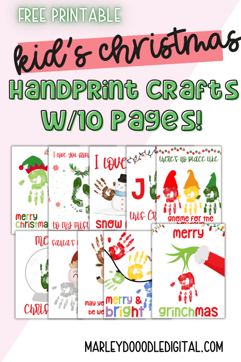 36 Cheap & Easy Christmas Crafts for Kids - Marley Doodle Digital