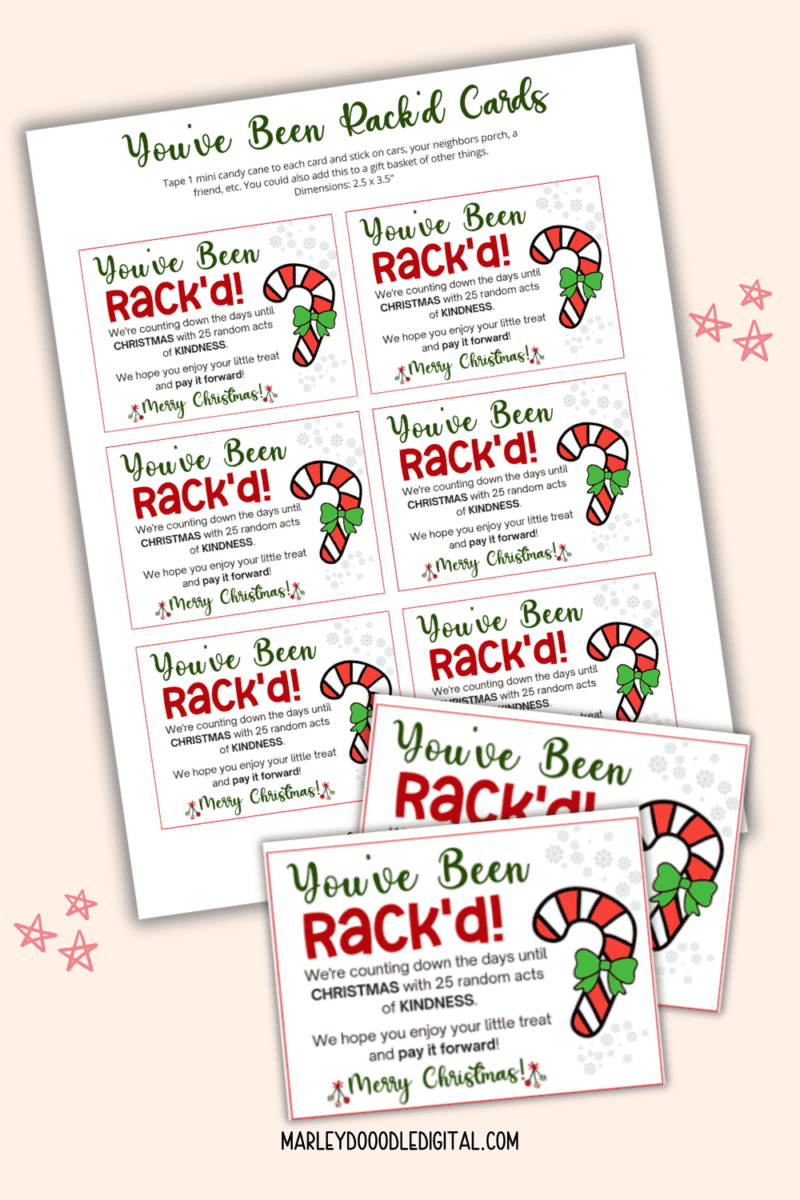31 Days of Random Acts of Christmas Kindness-Free Printable - Marley Doodle Digital