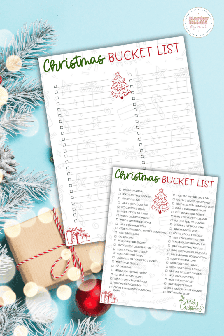 72 Easy and Fun Christmas Countdown Activities - Marley Doodle Digital