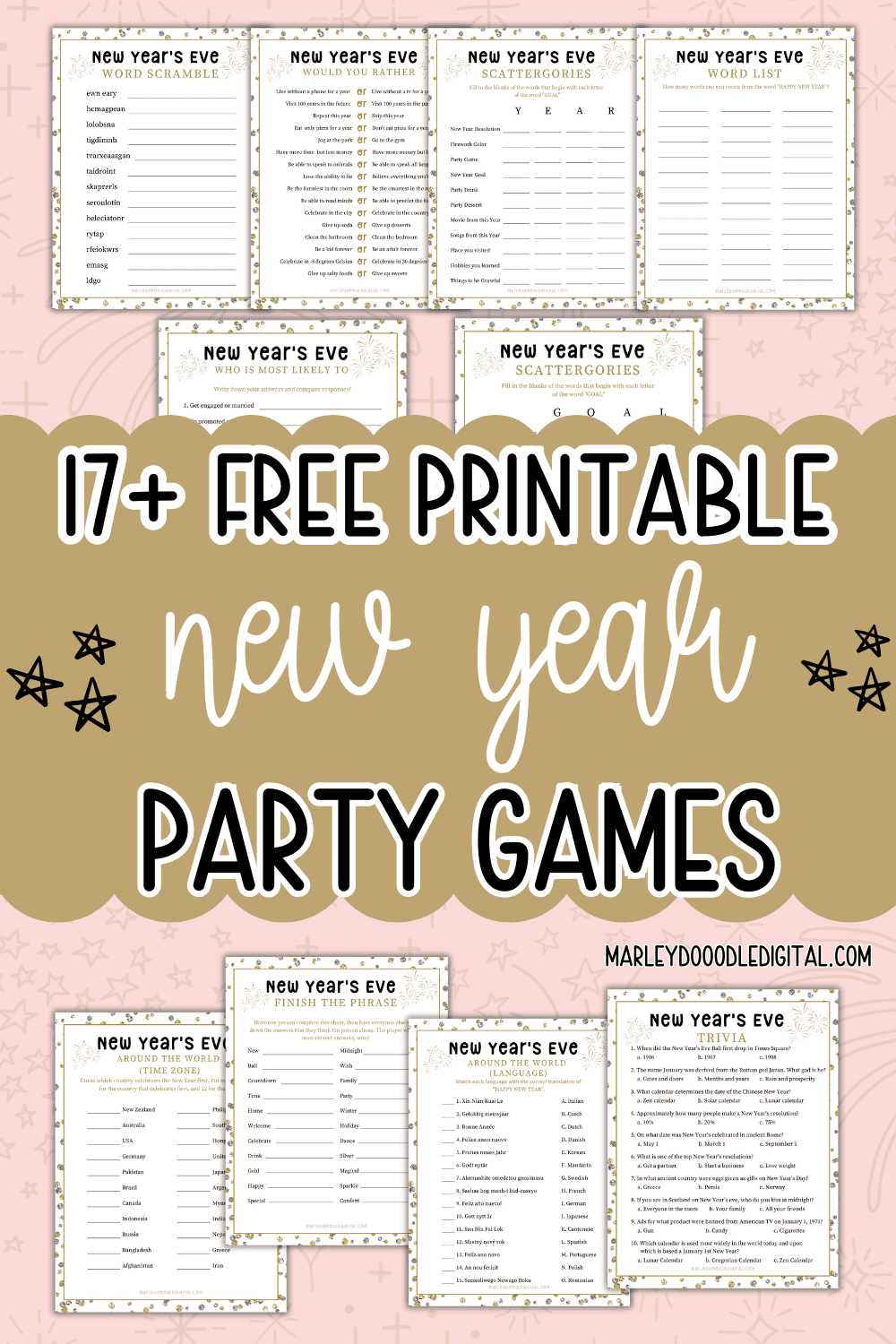 17+ New Year's Eve Party Games You Have to Try! (Free Printables ...
