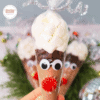DIY Reindeer Hot Chocolate Cones w/ Printable - Easy Christmas Gift ...