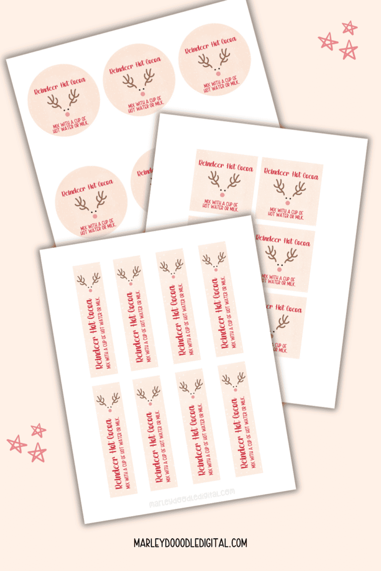DIY Reindeer Hot Chocolate Cones w/ Printable - Easy Christmas Gift ...