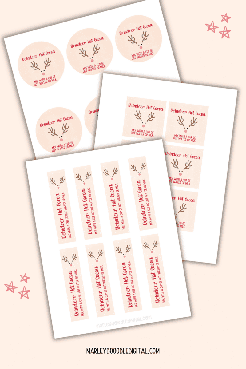 DIY Reindeer Hot Chocolate Cones w/ Printable - Easy Christmas Gift ...