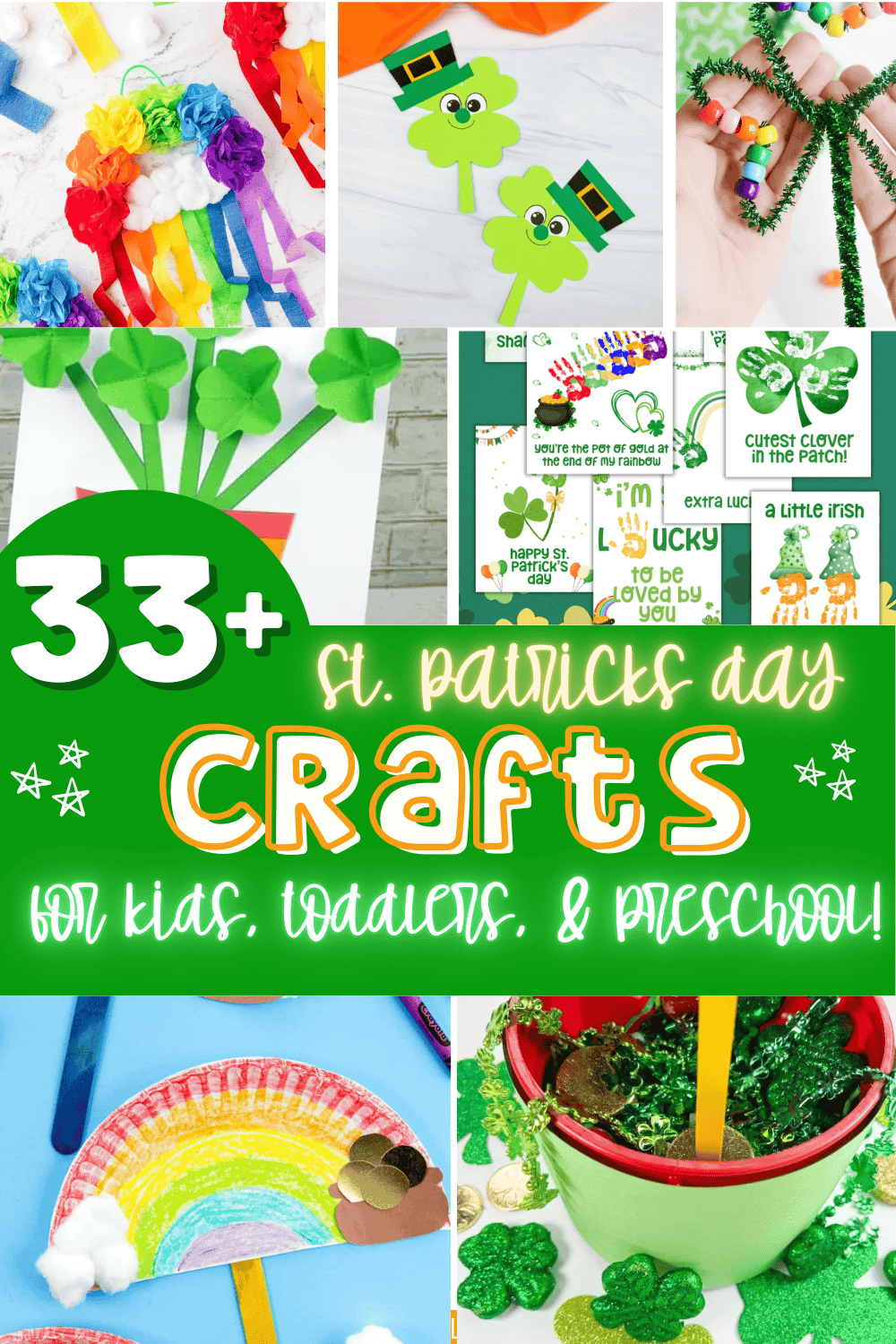 33+ Super Festive St. Patricks Day Crafts for Kids - Marley Doodle Digital