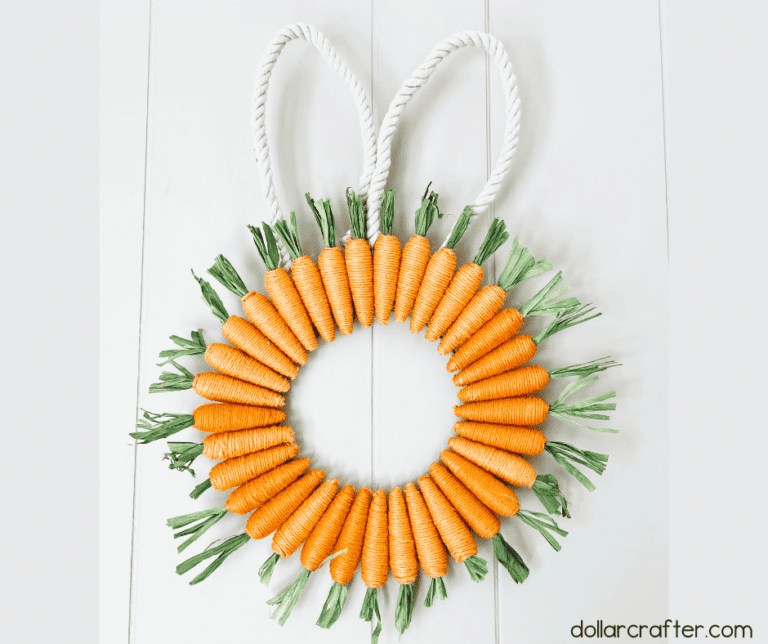 21 Dollar Tree Bunny Wreath Ideas That are Cute, Cheap, & Easy ...