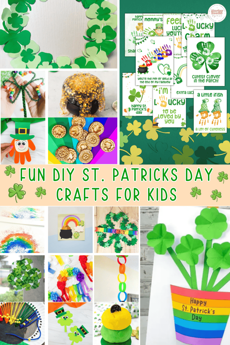 33+ Super Festive St. Patricks Day Crafts for Kids - Marley Doodle Digital