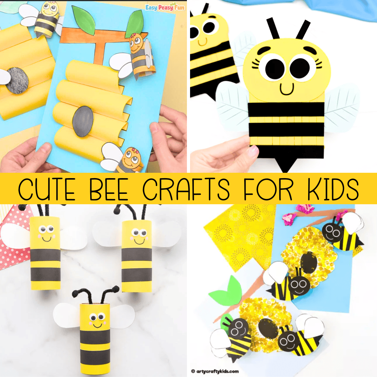 21+ Super Easy Bee Crafts for Kids