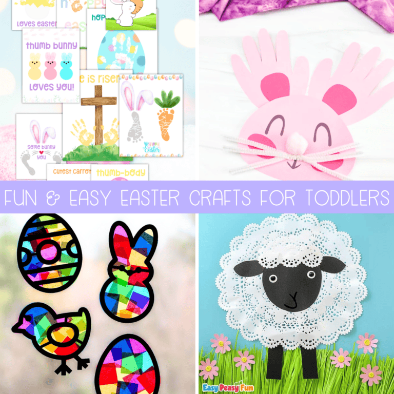 29+ Fun and Easy Easter Crafts for Toddlers - Marley Doodle Digital