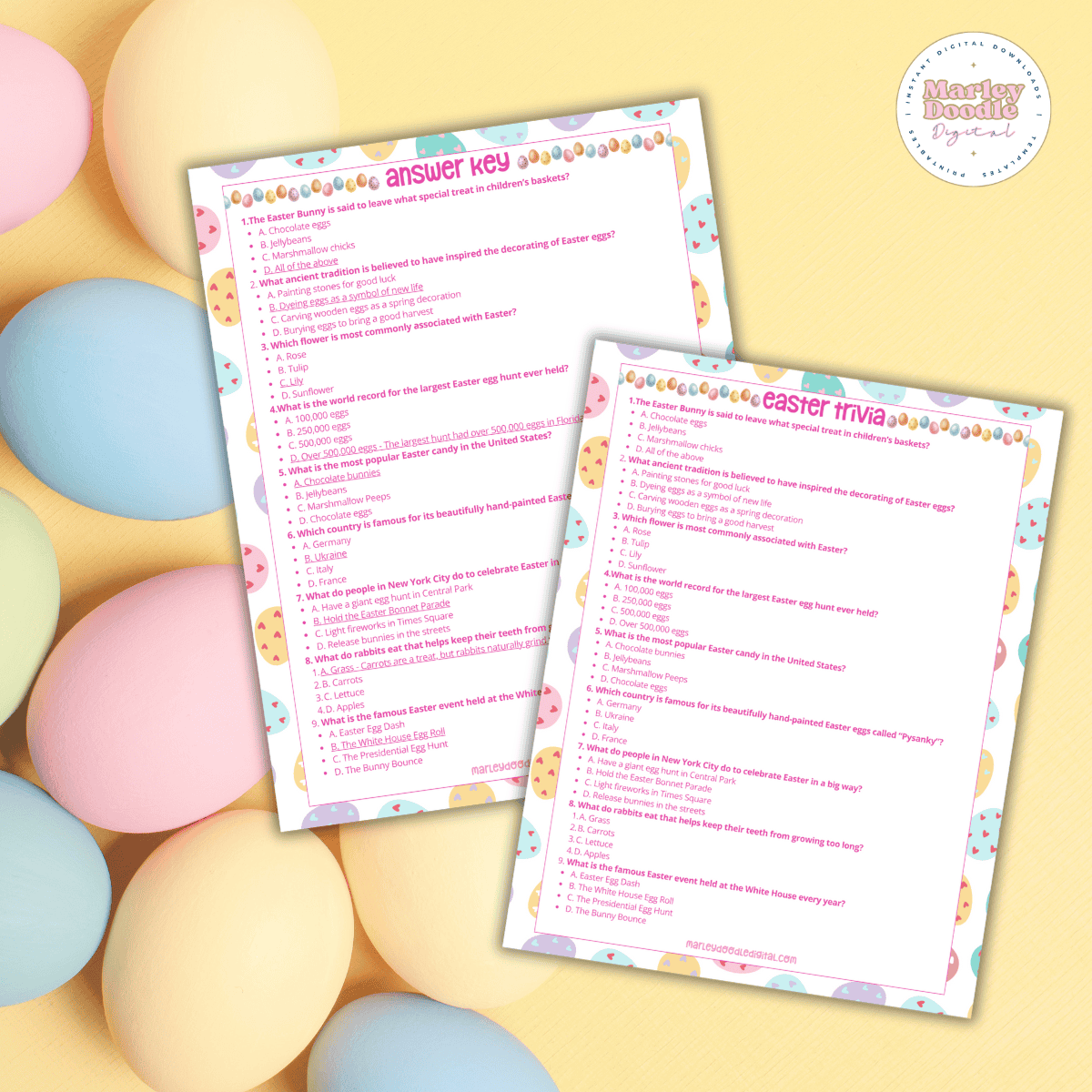 Free Printable Easter Trivia Questions (and answers!)