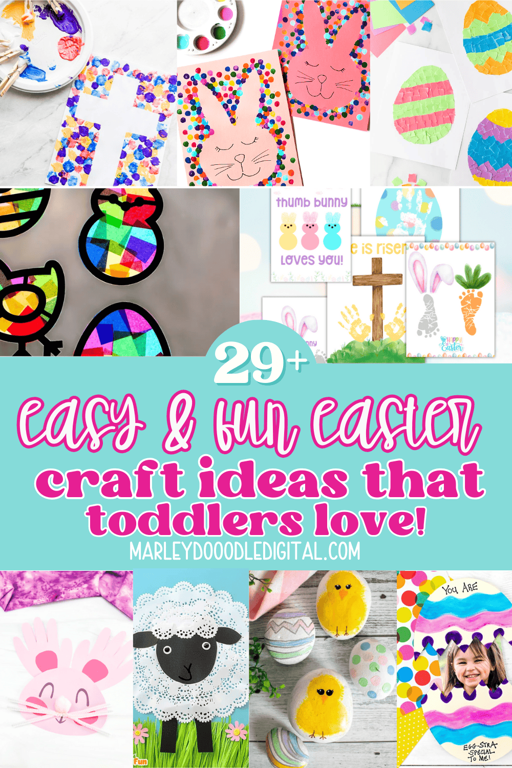 29+ Fun and Easy Easter Crafts for Toddlers - Marley Doodle Digital