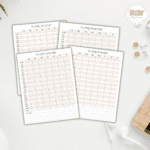 Free Printable 24 Hour Schedule Template - Marley Doodle Digital
