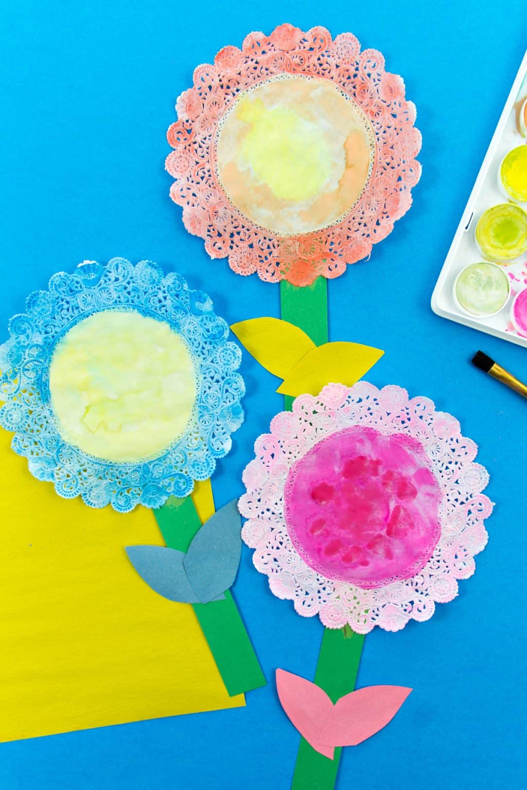 Doily Paper Flower Craft