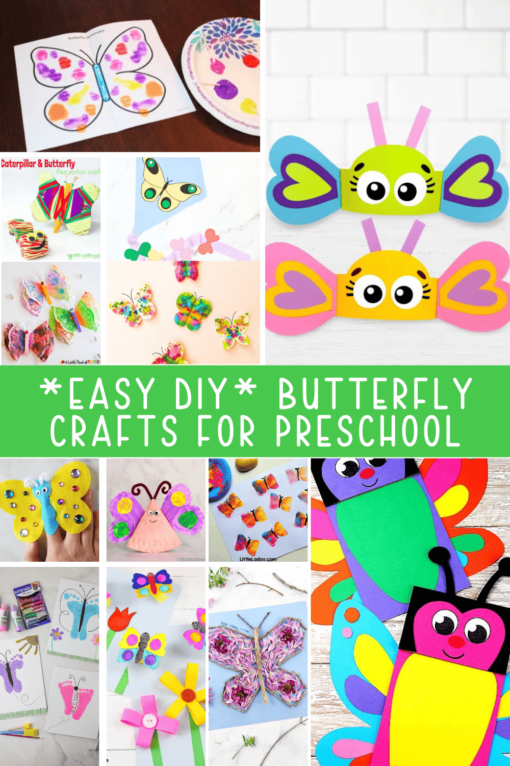 21+ Easy and Fun Butterfly Crafts for Kids - Marley Doodle Digital