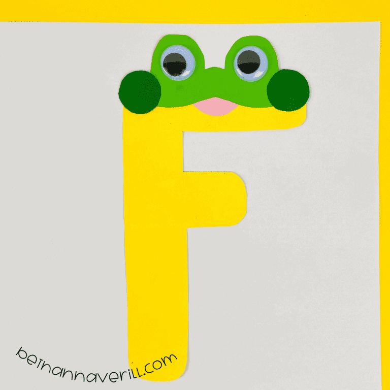 F is for Frog Craft