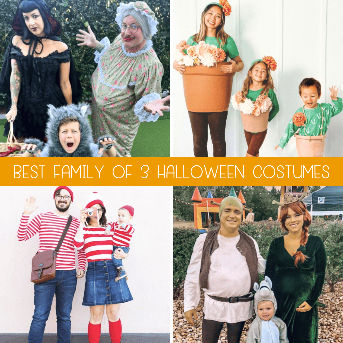 41+ Cute Family of 3 Matching Halloween Costumes