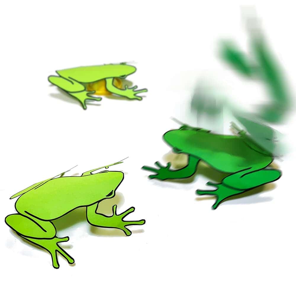 Hopping Paper Frog Spring Peeper Poppers