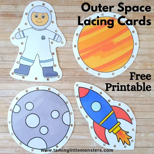 Space Lacing Cards