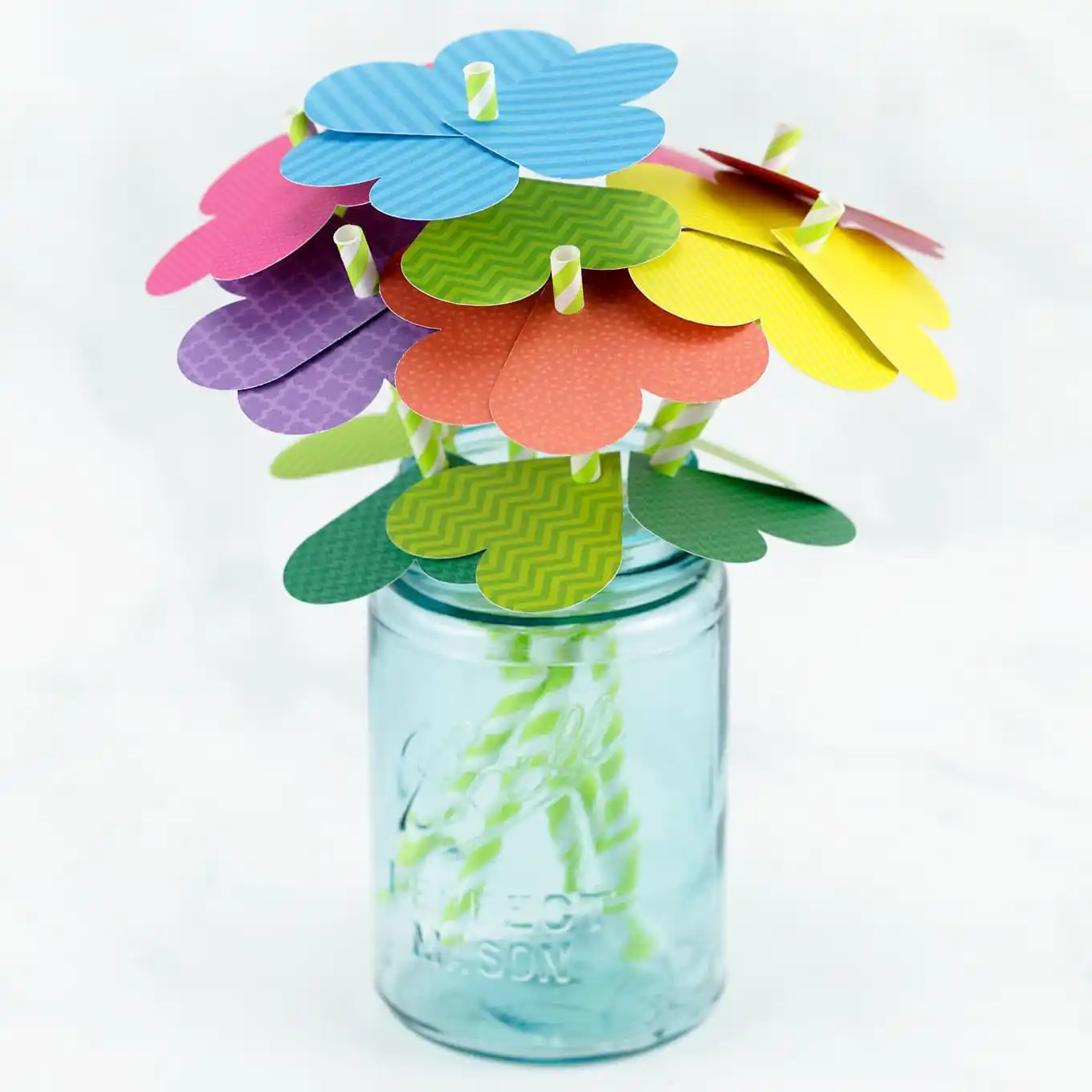 Paper Heart Flowers