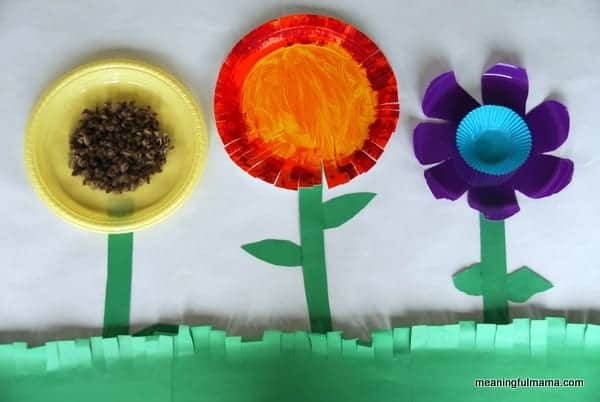 Paper Plate Flower Garden