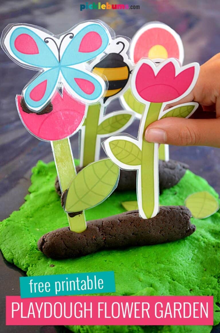 Playdough Flower Garden