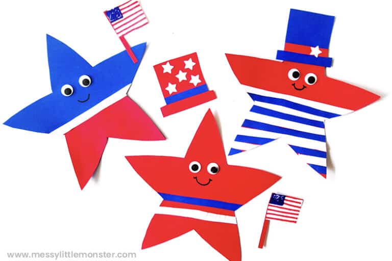 21+ Easy DIY 4th of July Crafts for Kids - Marley Doodle Digital