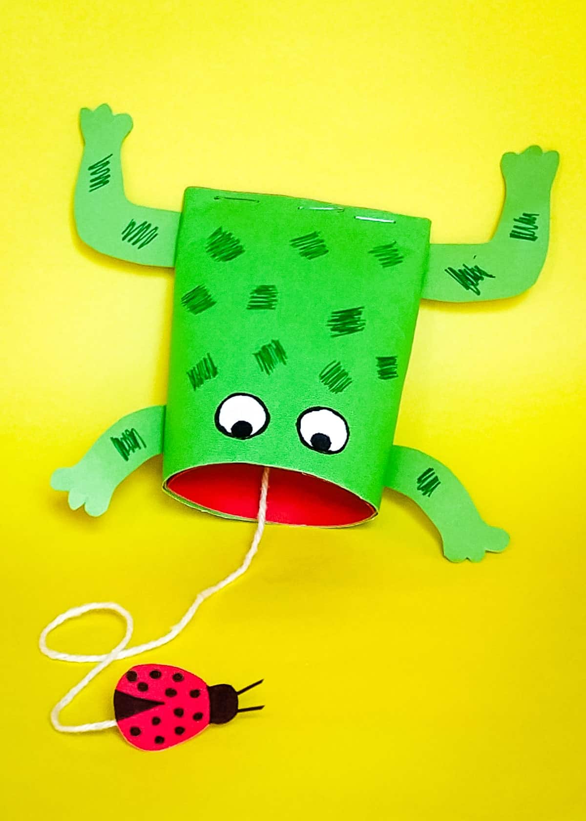 Toilet Paper Roll Frog Craft
