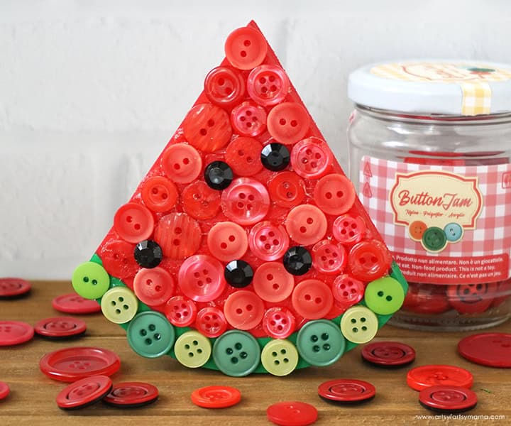 Watermelon Button Art