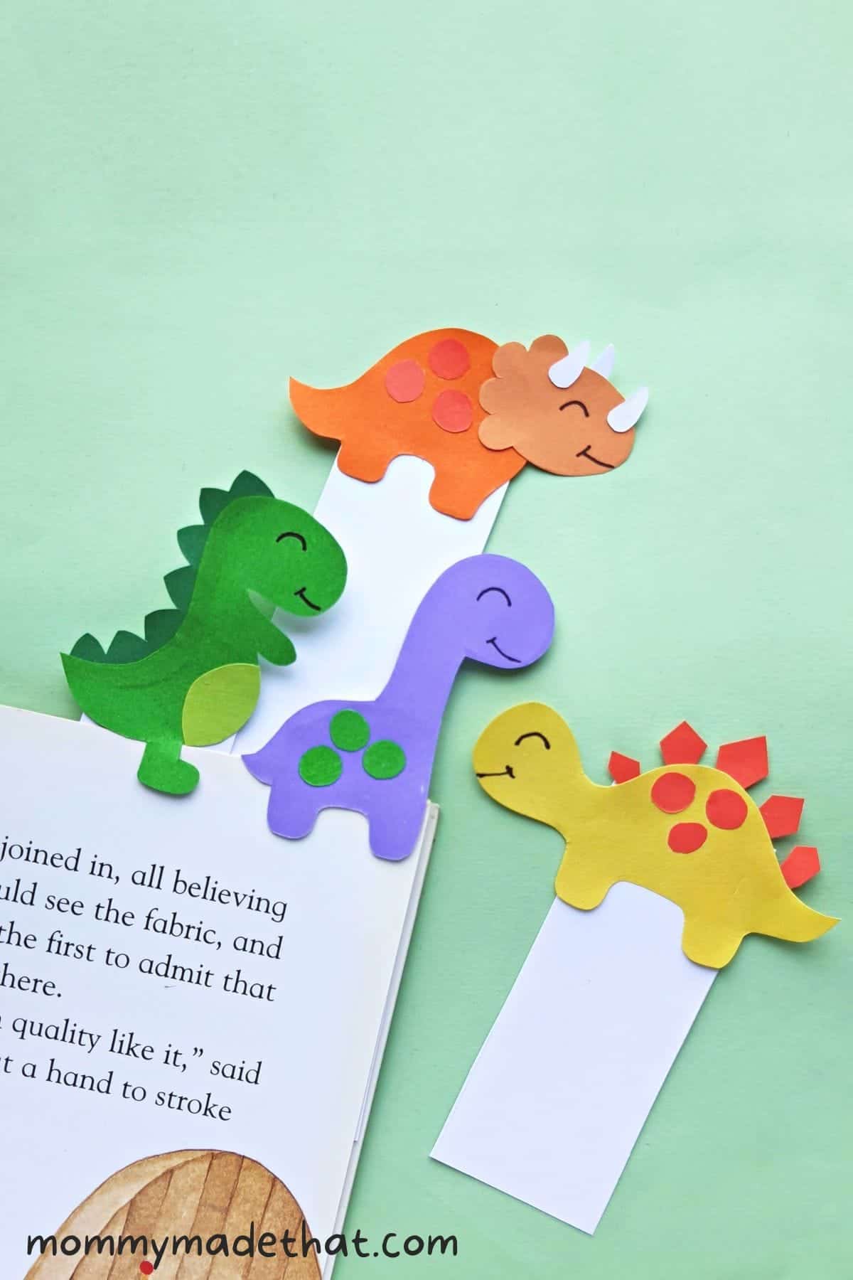 Adorable Dinosaur Bookmarks