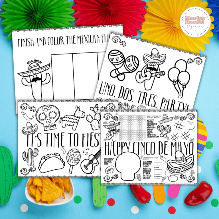 4 Fun & Festive Cinco De Mayo Activity Placemats