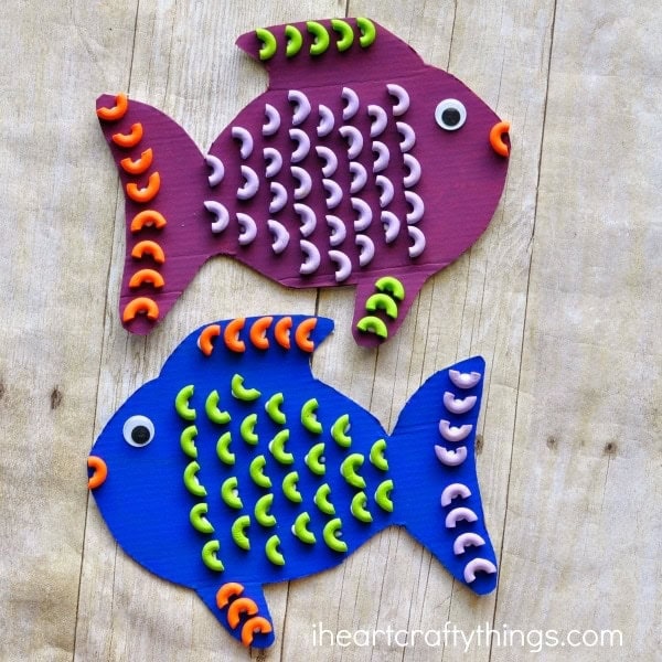 Colorful Pasta Fish Craft