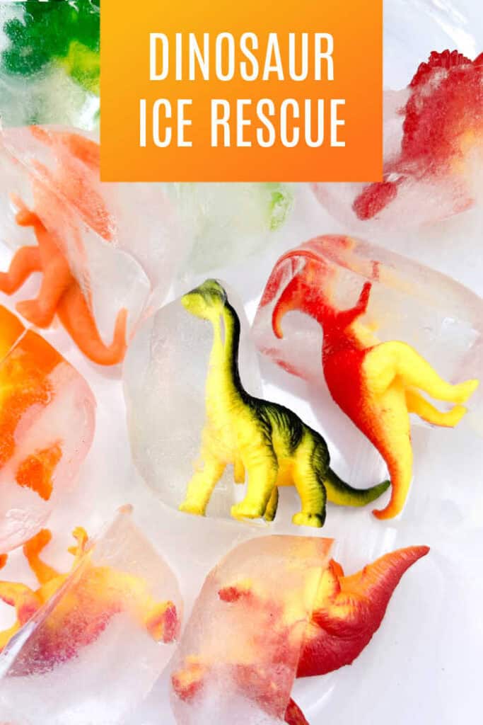 Dinosaur Ice Excavation Sensory Activity