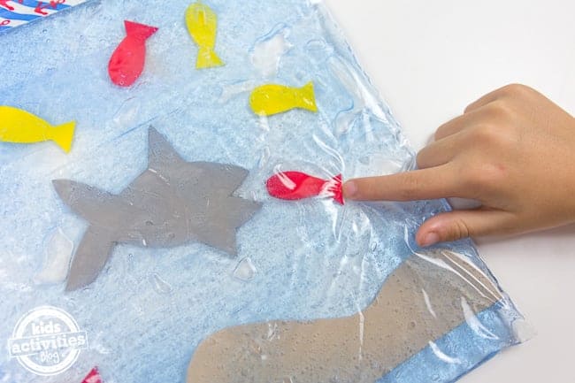 DIY Feed the Shark Sensory Bag