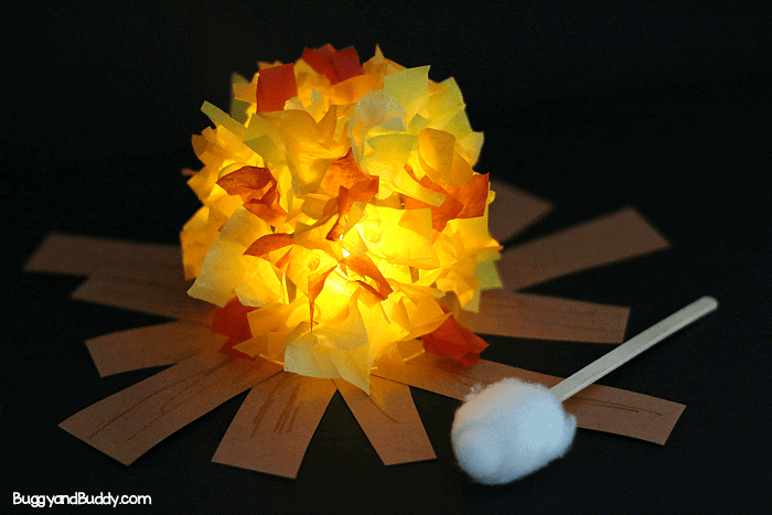 Glowing Campfire Craft