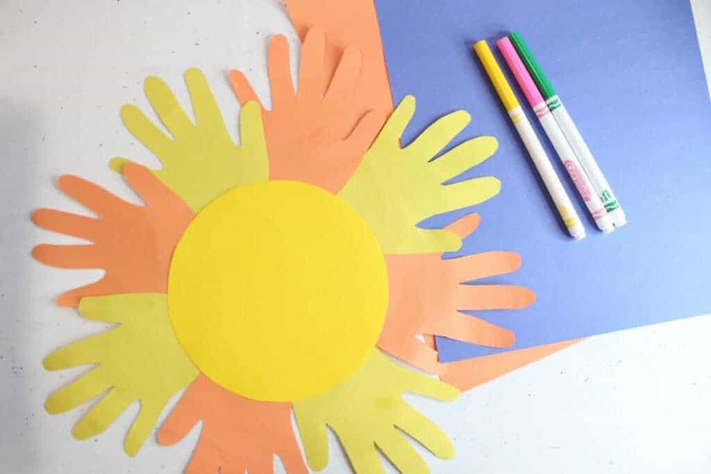 Handprint Sunshine Craft