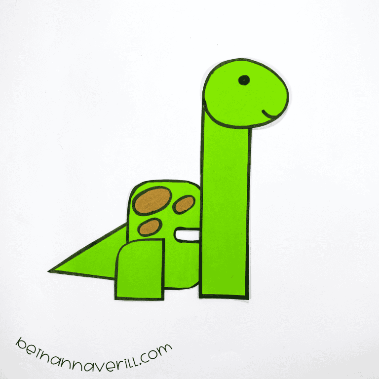 Lowercase d is for Dinosaur Craft for Preschoolers
