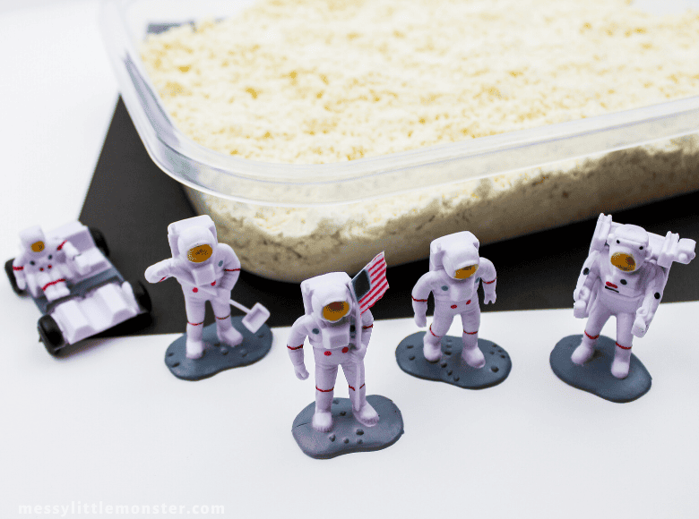 Moon Dough Recipe & Space Sensory Play Activity