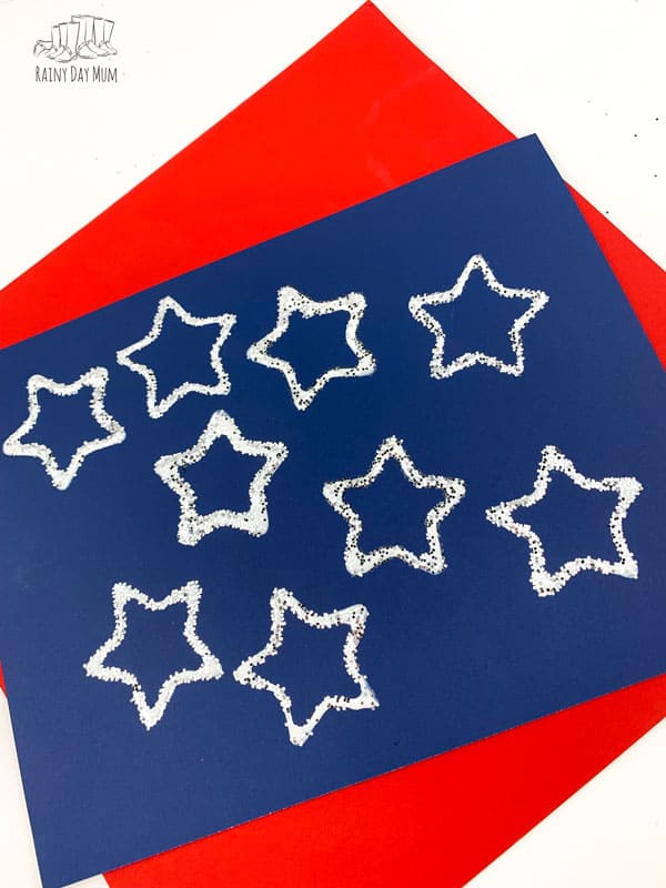 Patriotic Star Printed Placemat Craft