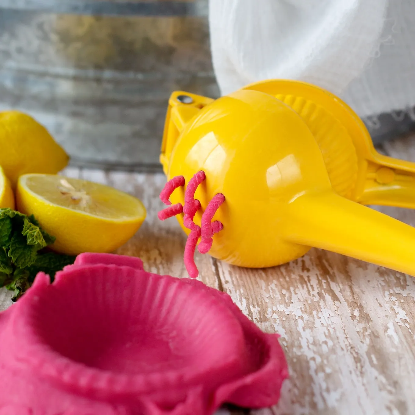 Pink Lemonade Playdough