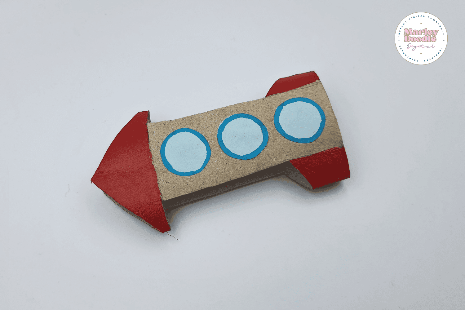 Toilet Paper Roll Rocket Craft without flames