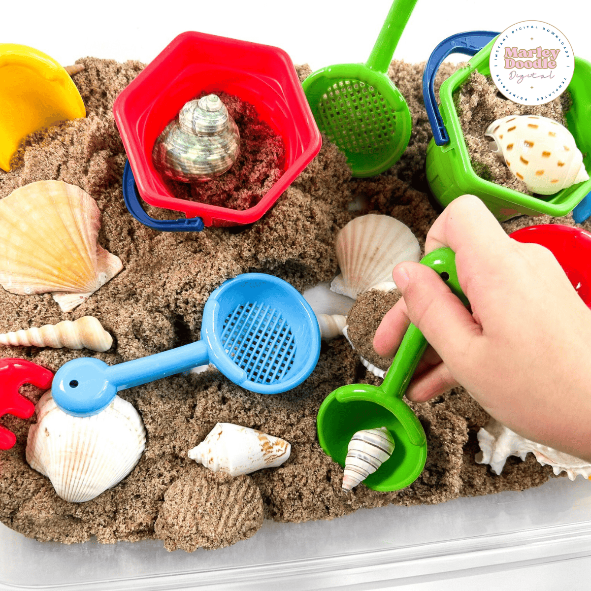 Easy DIY Beach Sensory Bin for Kids