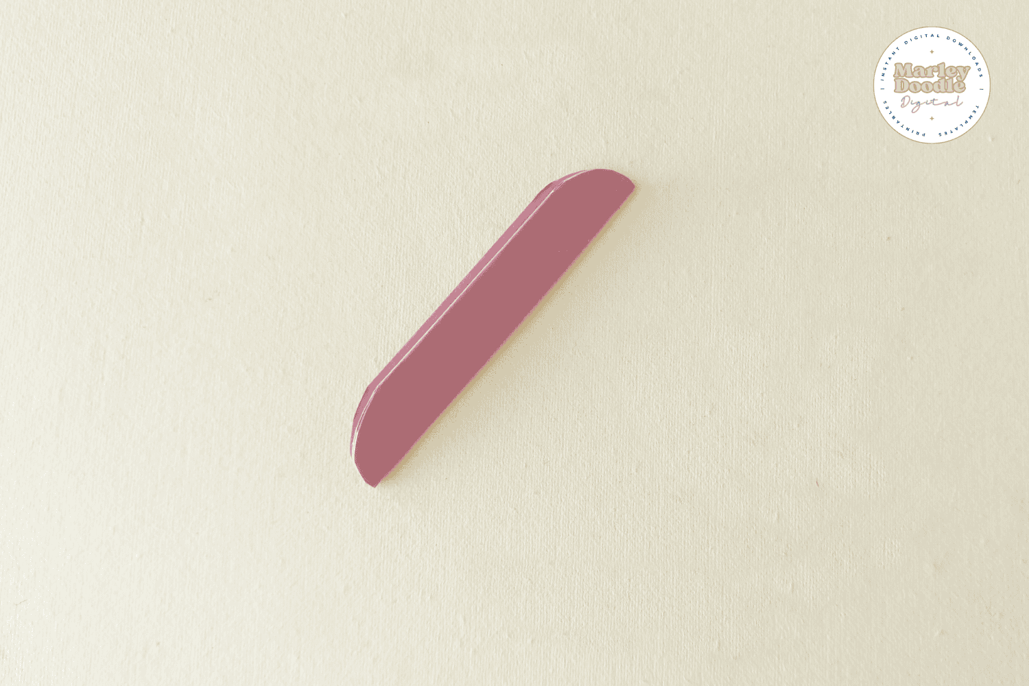 Rounded edge of folded pink paper for flower petal.