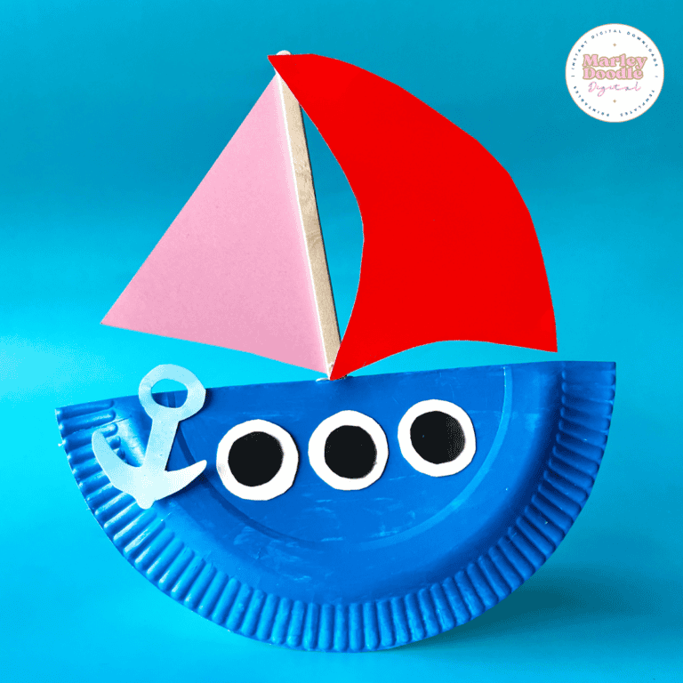 Easy DIY Paper Plate Rocking Boat Craft for Kids